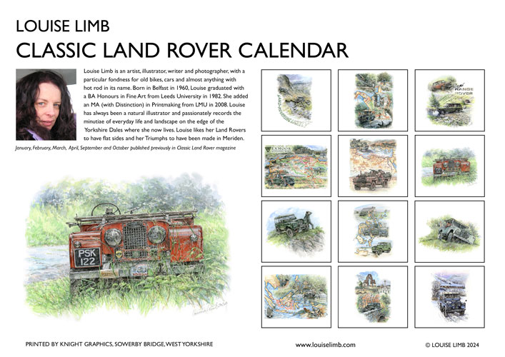 Louise Limb Land Rover Calendar 2022