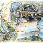 Camel Trophy Tanzania Burundi 1991 - Map