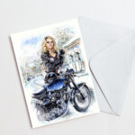 Debbie Harry and Velocette - Christmas Card - Image 2