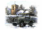 Series One 80in and Eastnor Church - Christmas Card