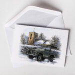 Series One 80in and Eastnor Church - Christmas Card - Image 2