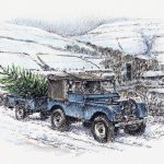 Series One with Blue Trailer - Christmas Card