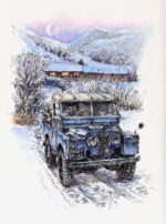 Series One Truck Cab in the Snow - Christmas Card