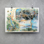 Tanzania Burundi Camel trophy 1991 - Map - Image 2