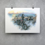 Triumph Tiger Cub and Series One Cape Cornwall Winter - Image 2