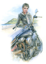 Harley-Davidson Panhead with Sinead O’Connor