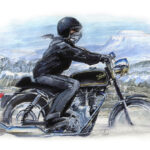 Velocette Ingleborough - Christmas Card